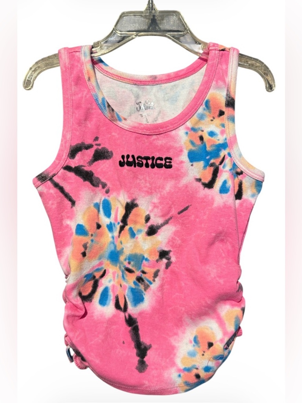 💛10 for $10 or 💰BOGO FREE Justice Tie Dye Tank Top S 7-8
